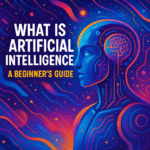Illustration showing artificial intelligence concept with a human brain and digital circuits representing AI technology