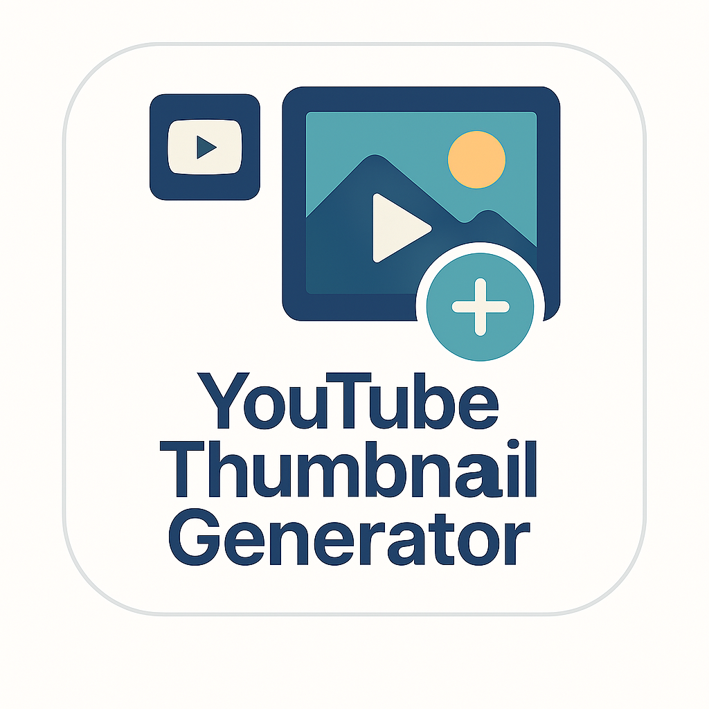 YouTube Thumbnail Generator tool interface showing input field for video URL, generate button, and multiple downloadable thumbnail previews in different resolutions.