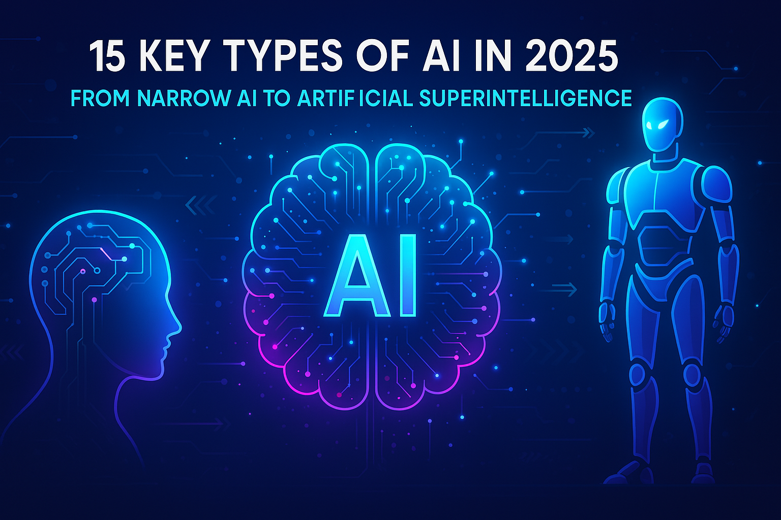 15 Key Types of AI in 2025: From Narrow AI to ASI