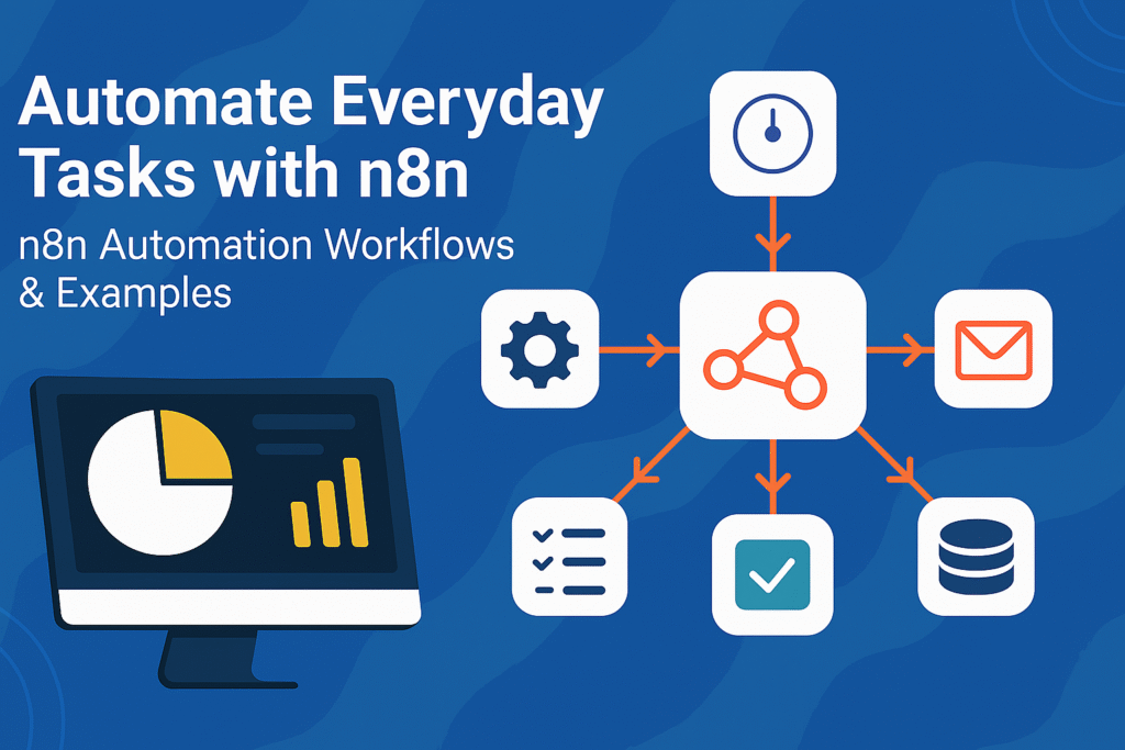 image of n8n automation workflow visual editor showing cron trigger and task management nodes