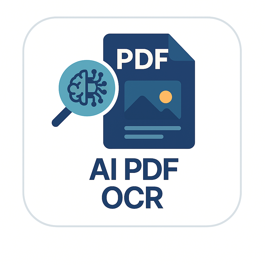 AI-powered PDF OCR tool interface showing PDF upload, text extraction, and math equation detection features