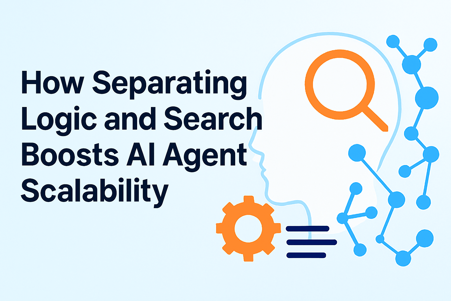 How Separating Logic and Search Boosts AI Agent Scalability