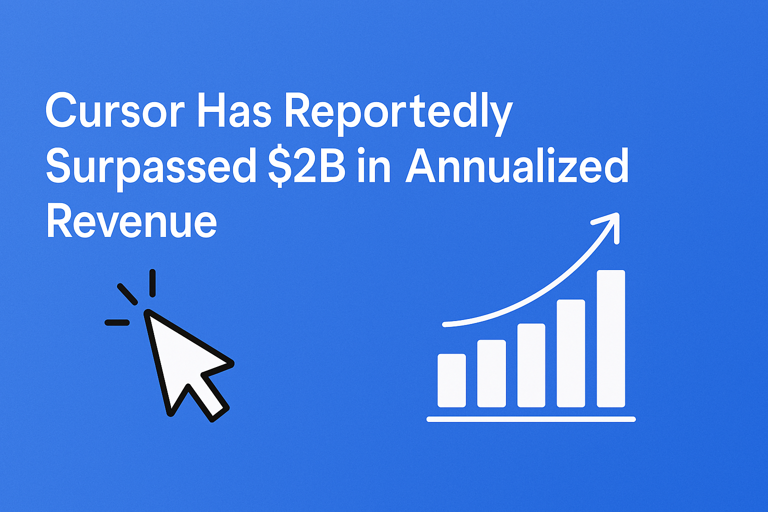 Cursor AI‑powered code editor dashboard with $2B annualized revenue metric