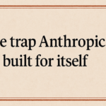 Conceptual illustration of Anthropic AI model trapped by its own safety rules and constraints