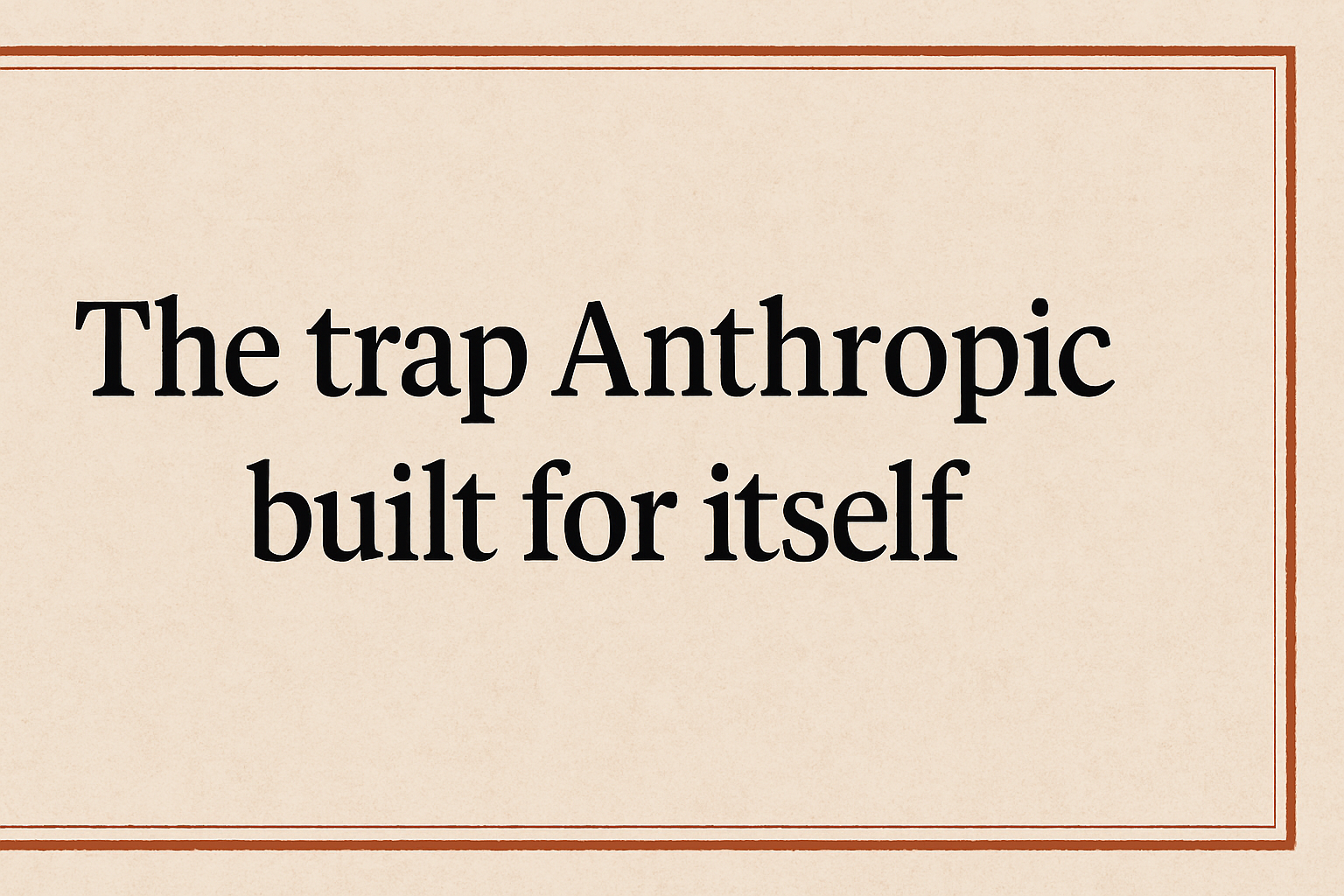 Conceptual illustration of Anthropic AI model trapped by its own safety rules and constraints