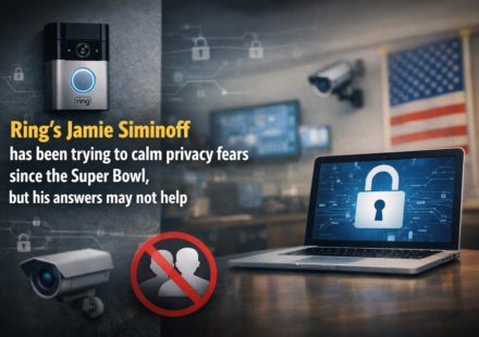 Jamie Siminoff speaking about Ring privacy concerns after the Super Bowl ad controversy