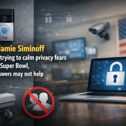 Jamie Siminoff speaking about Ring privacy concerns after the Super Bowl ad controversy
