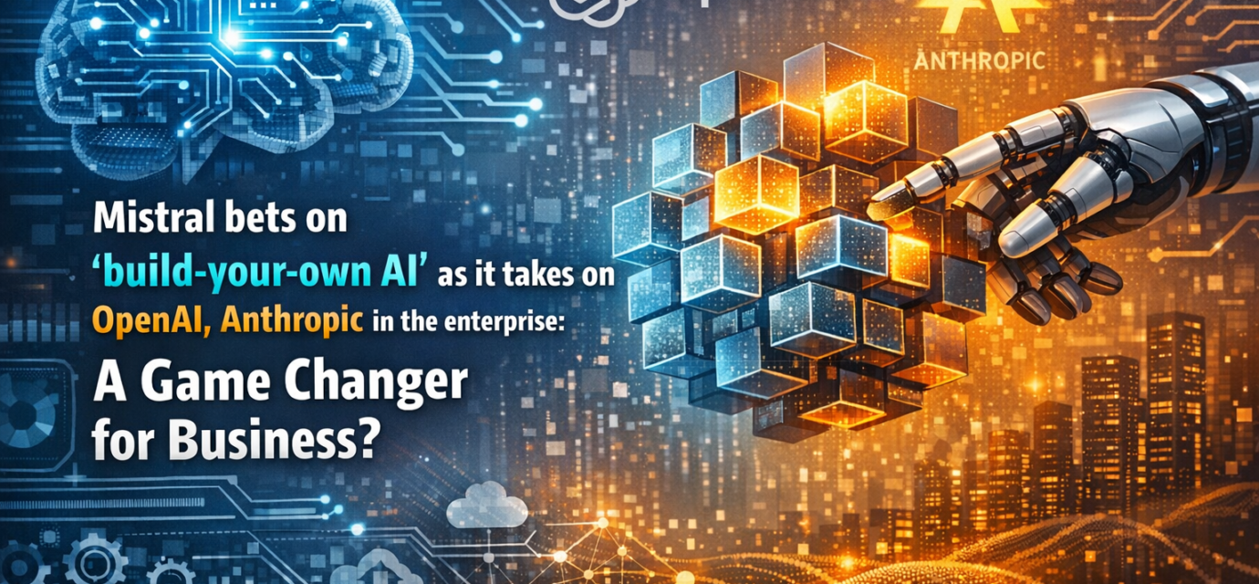 Mistral AI platform showing customizable enterprise AI model builder interface