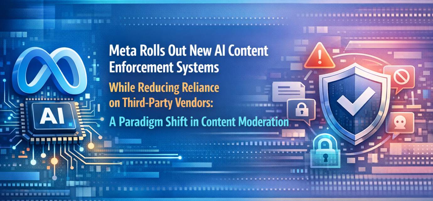 Meta AI content moderation dashboard with enforcement tools and reduced vendor dependency