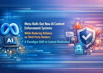 Meta AI content moderation dashboard with enforcement tools and reduced vendor dependency