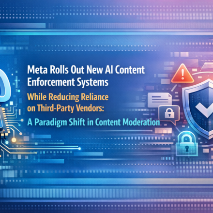 Meta AI content moderation dashboard with enforcement tools and reduced vendor dependency