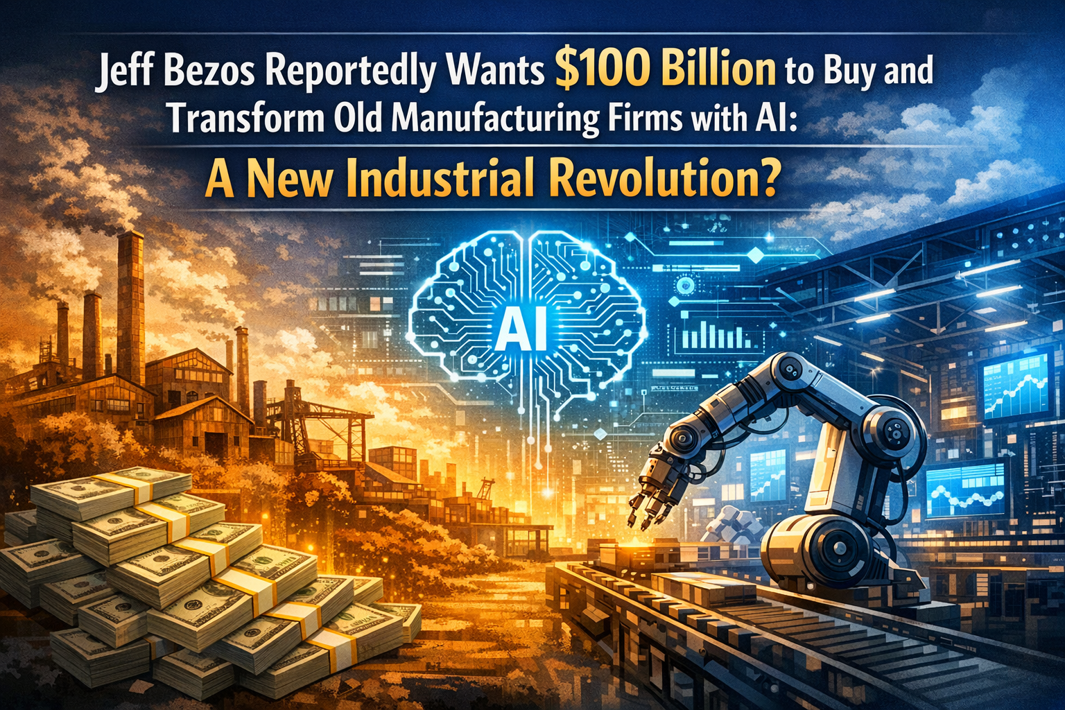 Jeff Bezos Reportedly Wants $100 Billion to Buy and Transform Old Manufacturing Firms with AI: A New Industrial Revolution?