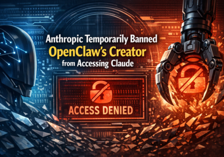 Anthropic Claude access denied screen with OpenClaw project logo and temporary ban notification