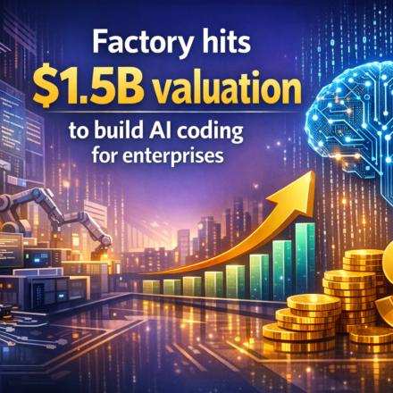 Factory AI coding platform dashboard reaching $1.5B valuation milestone for enterprises