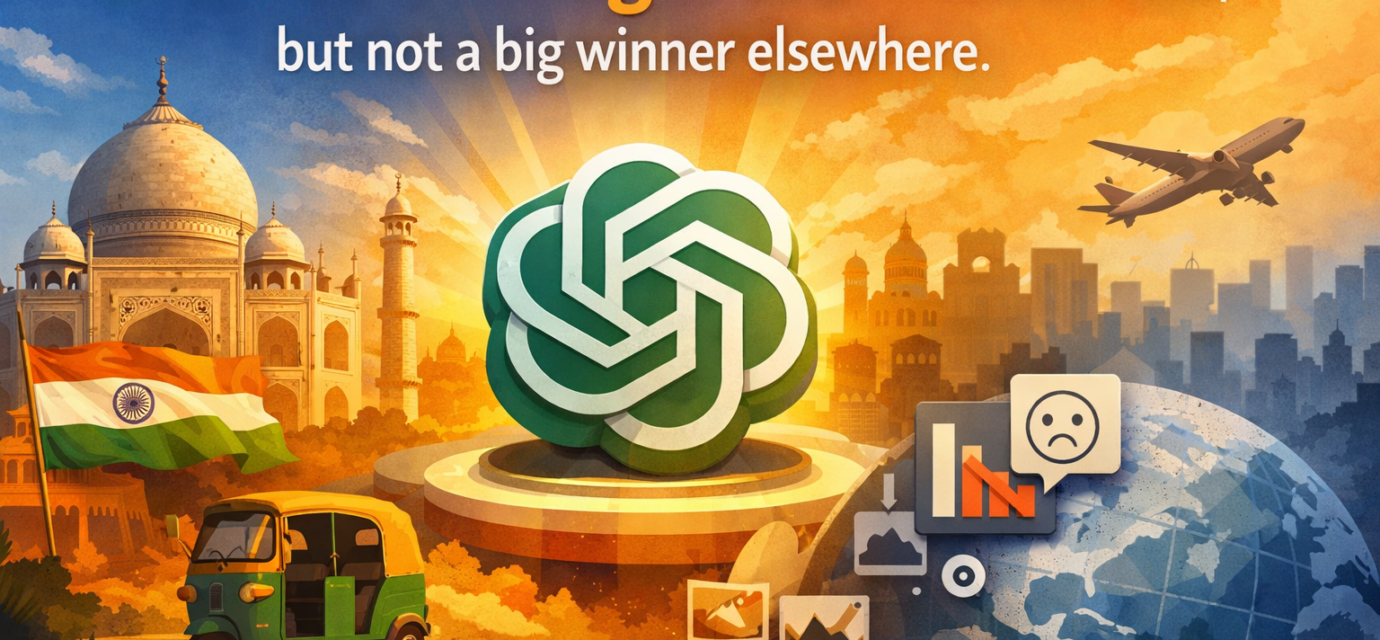 ChatGPT Images 2.0 popularity chart showing India spike vs flat global adoption