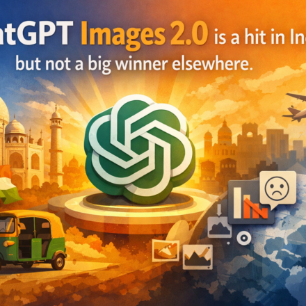 ChatGPT Images 2.0 popularity chart showing India spike vs flat global adoption
