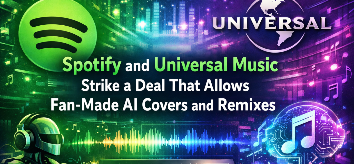Spotify and Universal Music partnership for fan-made AI covers and remixes