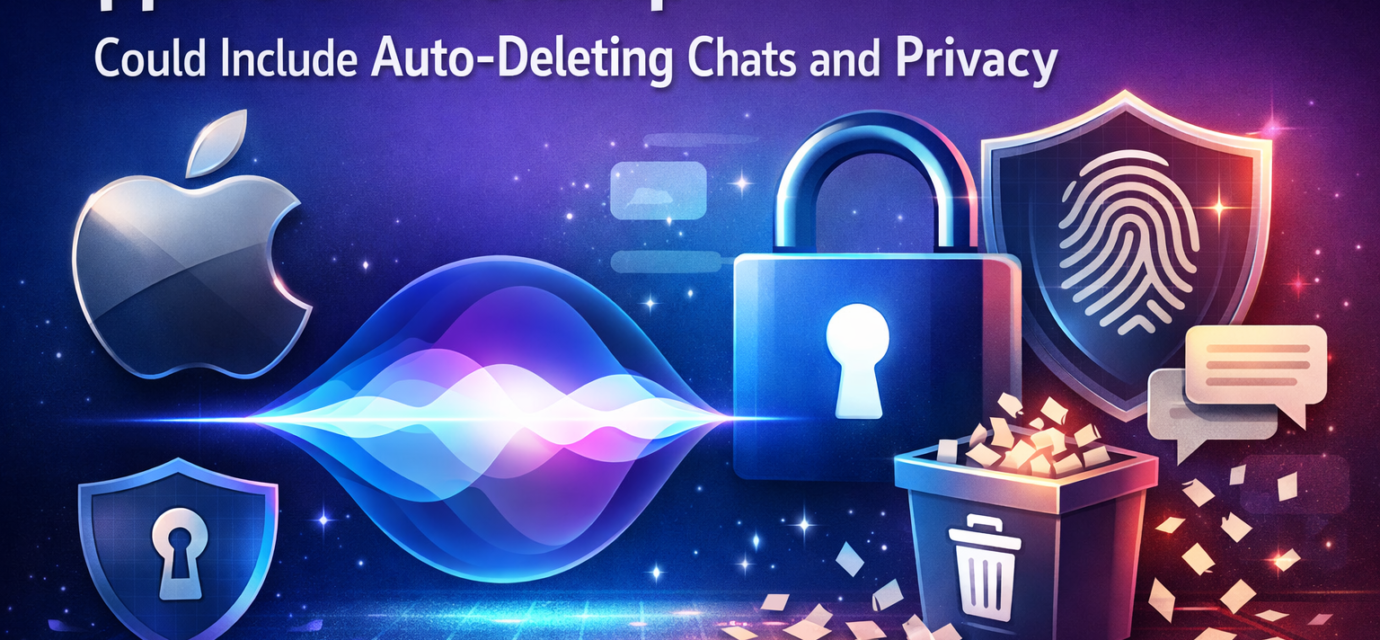 Apple Siri privacy revamp with auto-deleting chats on iPhone screen