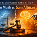 Elon Musk and Sam Altman legal showdown over OpenAI in a courtroom setting