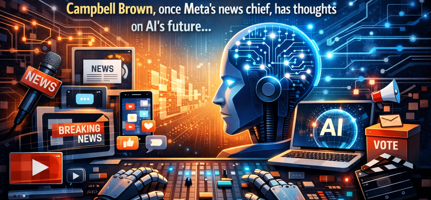 Campbell Brown discussing AI future and content control in a tech interview setting