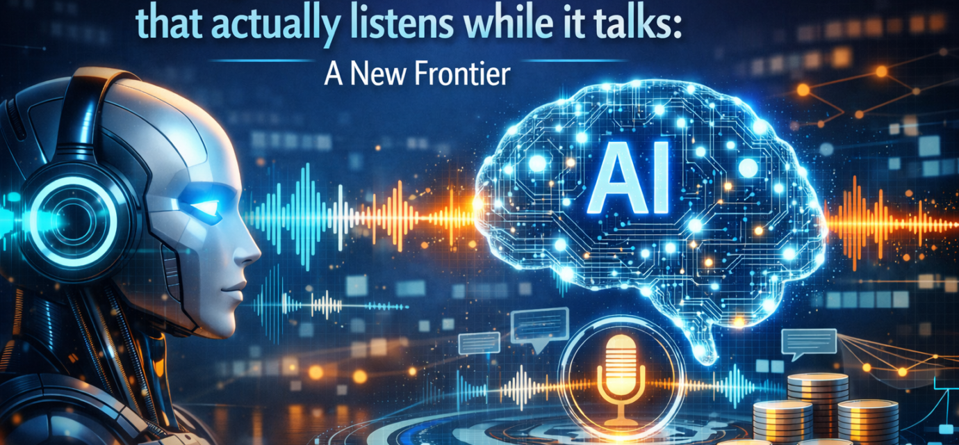 Thinking Machines AI system listening and responding in real time during a conversation