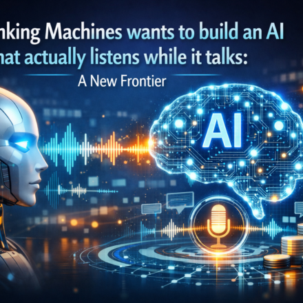 Thinking Machines AI system listening and responding in real time during a conversation